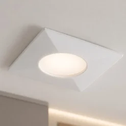 Eglo faretto da incasso a soffitto led 6w 3000k quadrato bianco fp