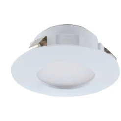 Eglo faretto da incasso 6w 3000k bianco rotondo fp