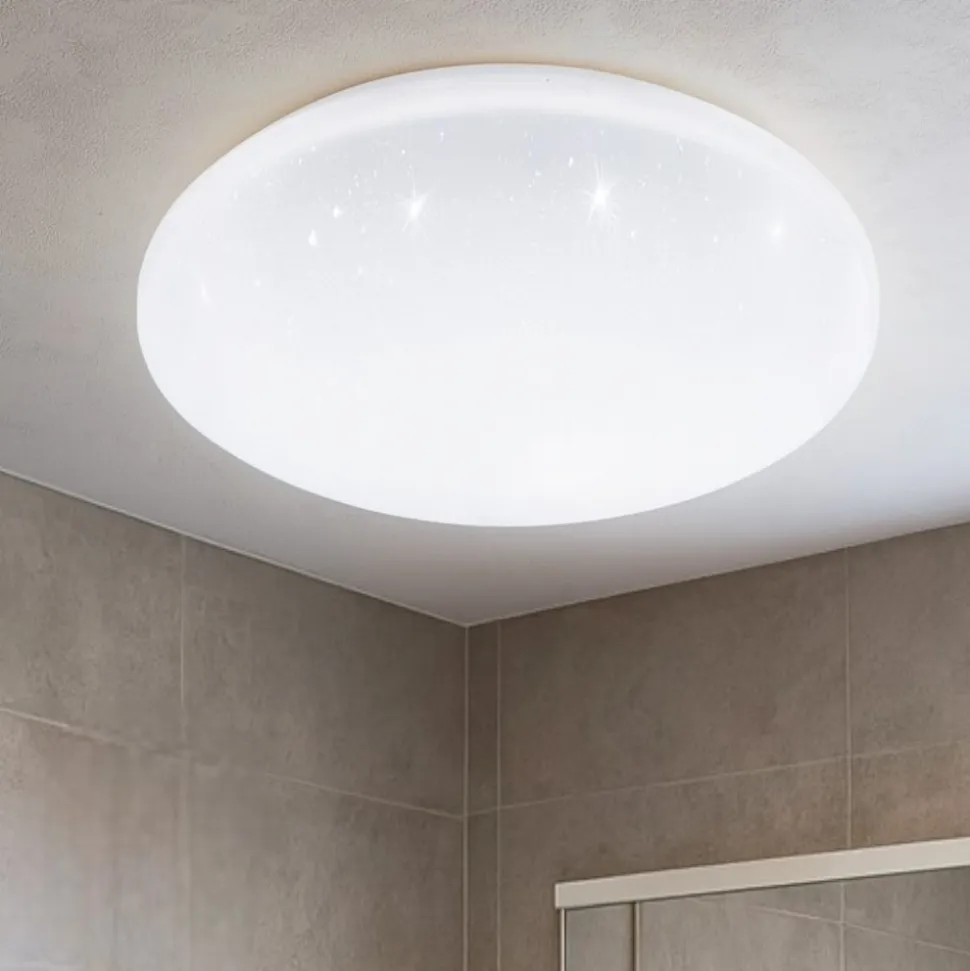 Eglo frania s plafoniera da bagno moderna tonda led 3000k ip44