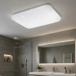 Eglo frania s plafoniera quadrata da bagno led 4000k ip44