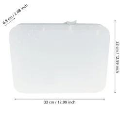 Eglo frania s plafoniera quadrata da bagno led 4000k ip44