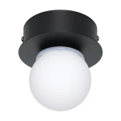Eglo mosiano plafoniera da bagno minimal con sfera led 3000k ip44
