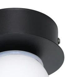 Eglo mosiano plafoniera da bagno minimal con sfera led 3000k ip44