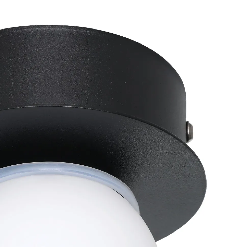 Eglo mosiano plafoniera da bagno minimal con sfera led 3000k ip44