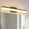 Eglo palmital applique da bagno nero per specchio led 3000k ip44