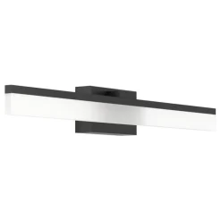 Eglo palmital applique da bagno nero per specchio led 3000k ip44