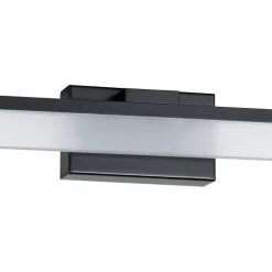 Eglo palmital applique da bagno nero per specchio led 3000k ip44