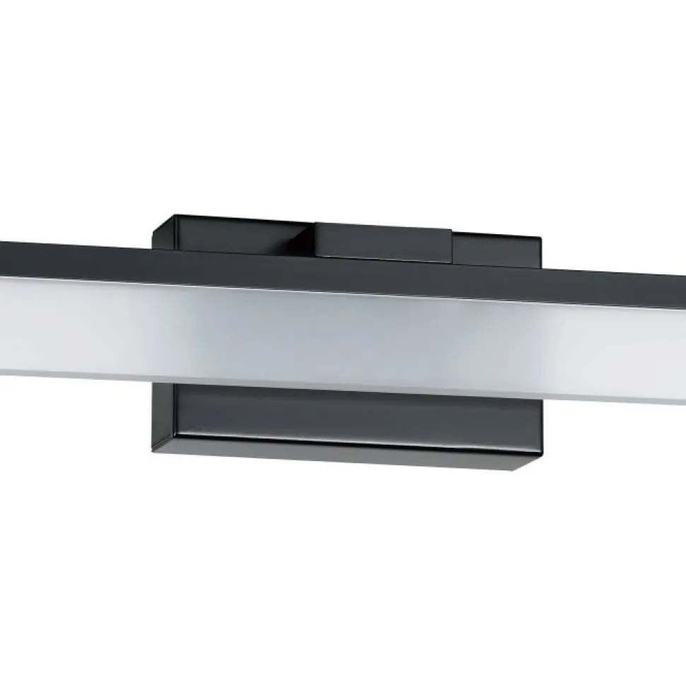 Eglo palmital applique da bagno nero per specchio led 3000k ip44