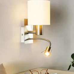 Eglo pasteri applique per camera da letto moderna per comodino