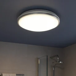 Eglo pinetto plafoniera da bagno colore cromo led 4000k ip44
