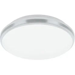 Eglo pinetto plafoniera da bagno colore cromo led 4000k ip44