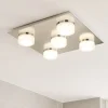Eglo plafoniera da bagno romendo 5 luci led 3000k ip44