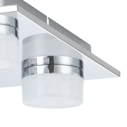 Eglo plafoniera da bagno romendo 5 luci led 3000k ip44