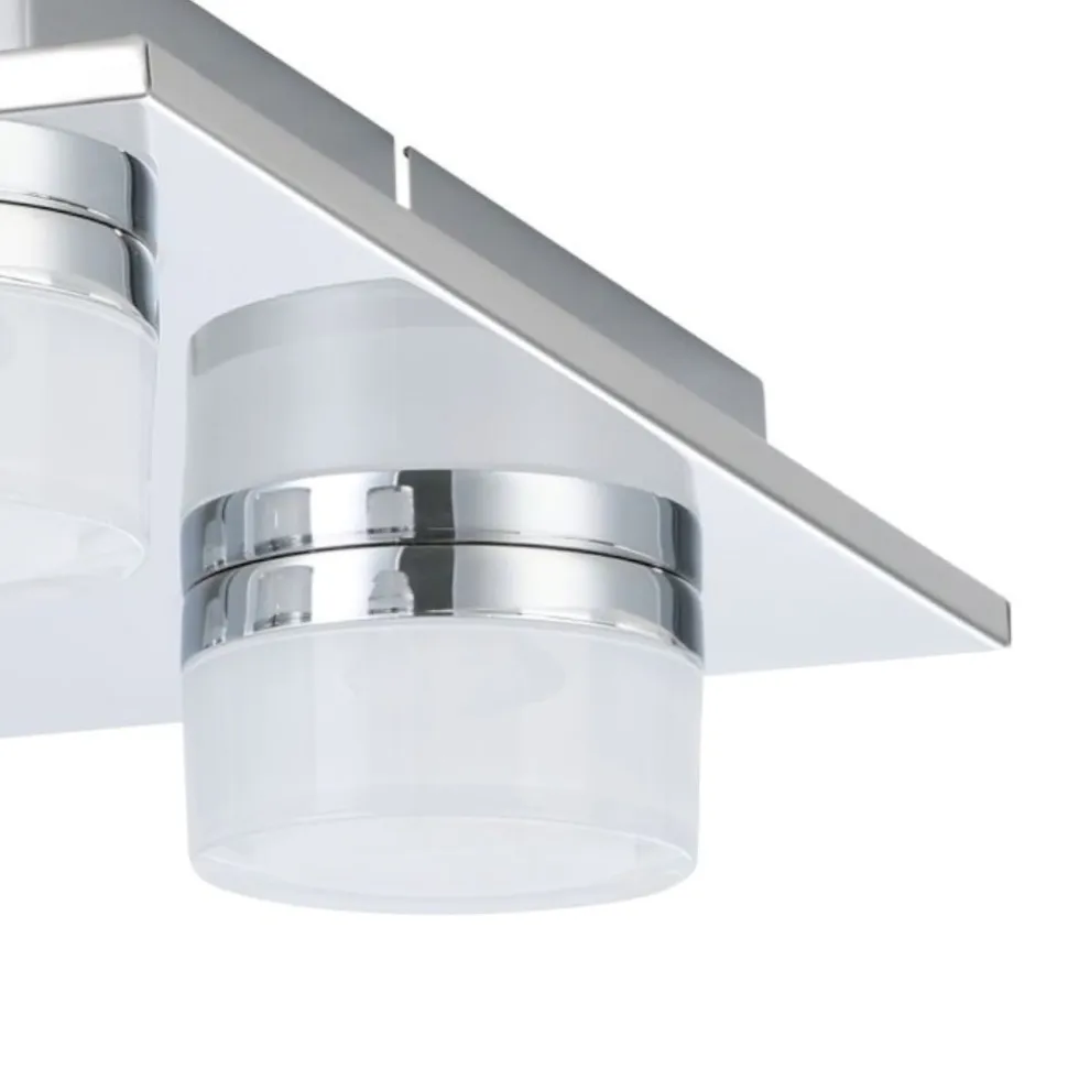 Eglo plafoniera da bagno romendo 5 luci led 3000k ip44
