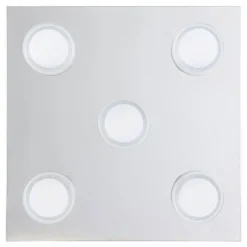 Eglo plafoniera da bagno romendo 5 luci led 3000k ip44