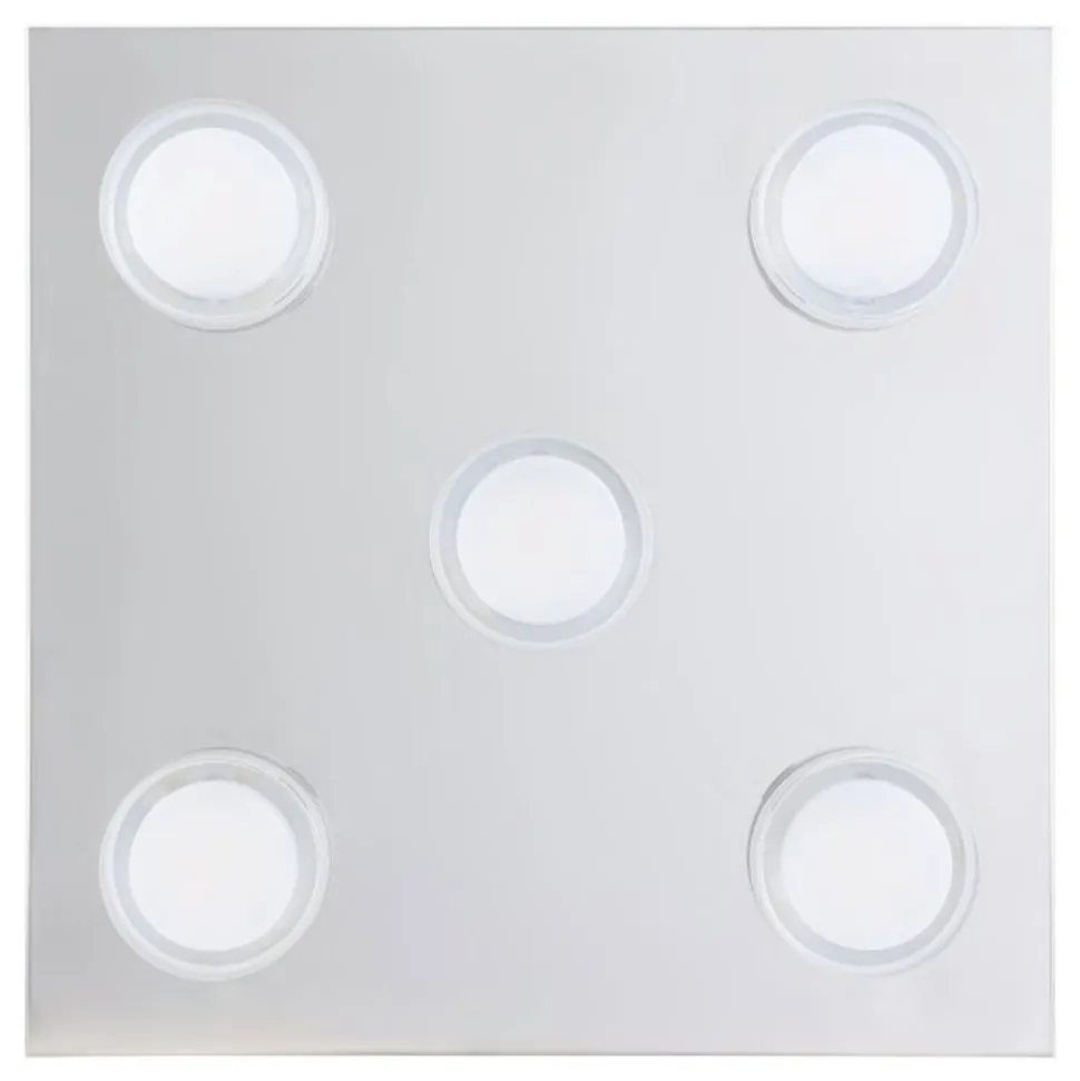 Eglo plafoniera da bagno romendo 5 luci led 3000k ip44