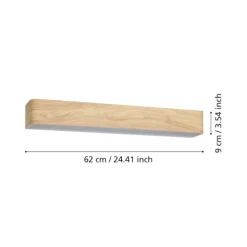 Eglo sania 6 applique da bagno design nordico per specchio led 3000k ip44
