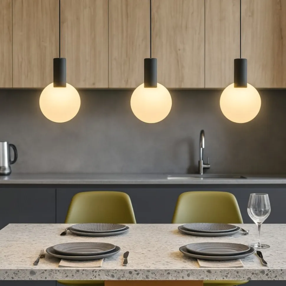 Eglo sarona lampadario per tavolo da cucina moderna nero oro