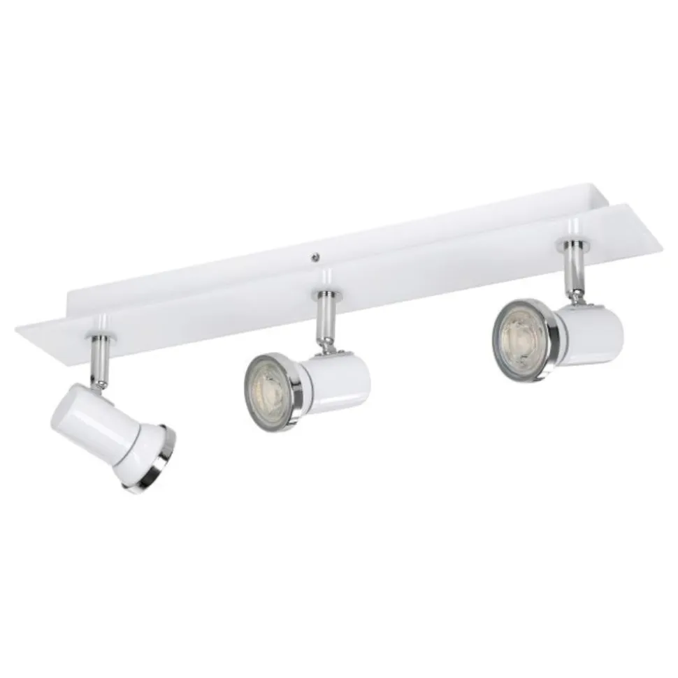 Eglo tamara plafoniera da bagno con faretti orientabili gu10 3000k ip44
