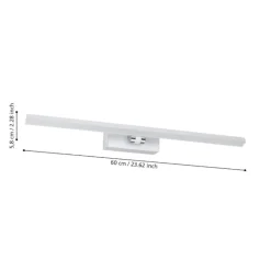 Eglo verdello applique da bagno ip44 bianco per specchio led 3000k a 6500k
