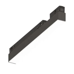 Ego faretto led samsung 7w 3000k nero ottica 110 dali binario ego 48v ideal lux