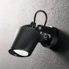 Elio ideal lux faretto da esterno nero a parete soffitto orientabile 3,5w 4000k ip66