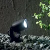 Elio pr1 ideal lux faretto con picchetto per giardino nero orientabile ip66