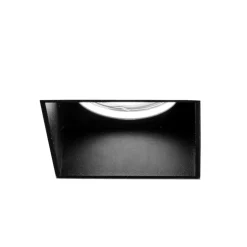 Elis faretto in gesso da incasso quadrato nero raso cartongesso