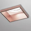 Elis sforzin faretto di gesso quadrato da incasso cornice rame