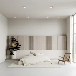 Elis sforzin faretto di gesso quadrato da incasso cornice rame
