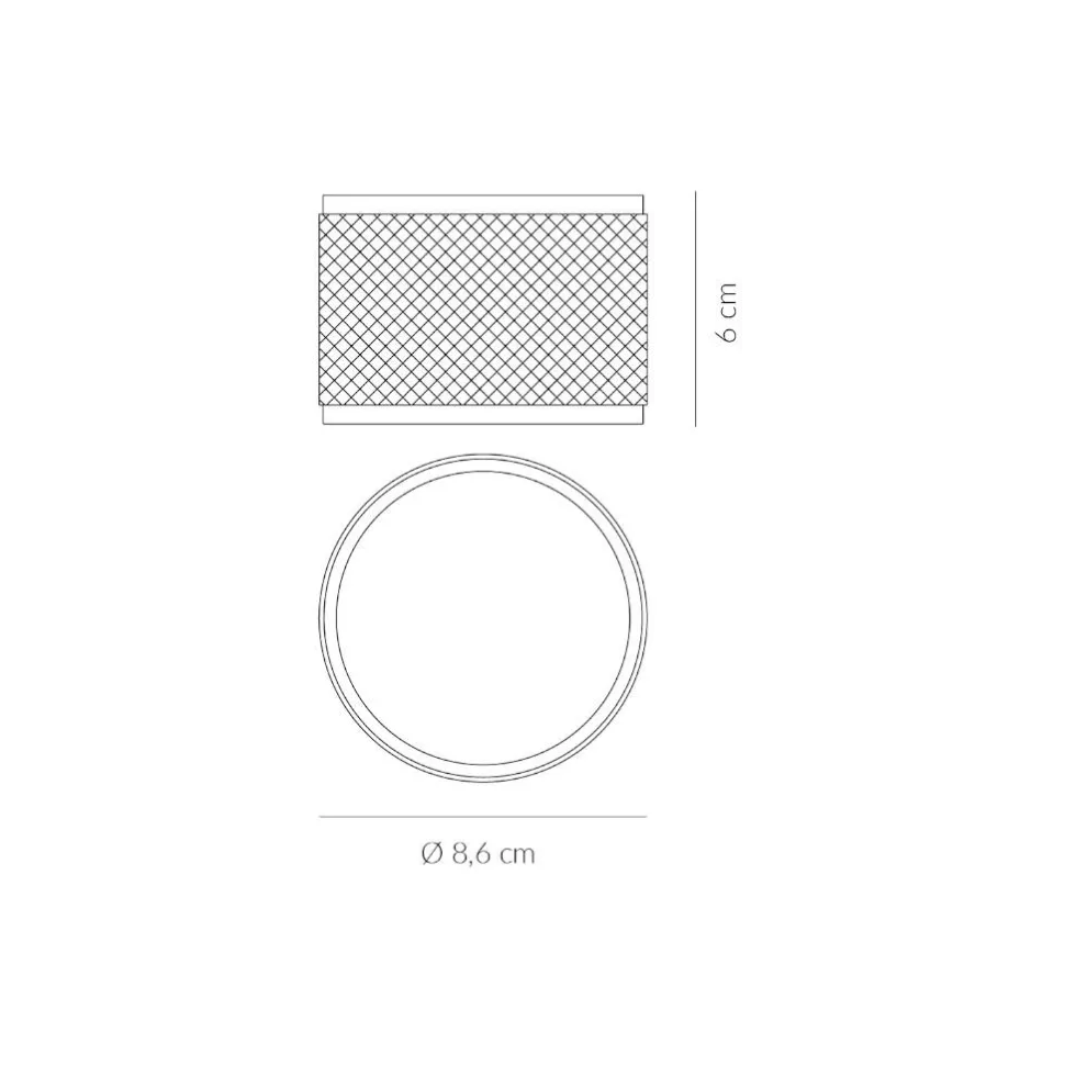 Enigma viviva faretto da soffitto antracite moderno h6cm