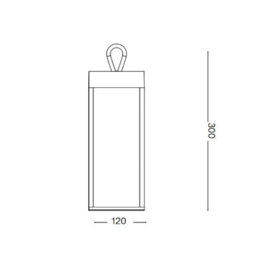 Enya tl ideal lux lampada da tavolo bianca per esterno portatile led ip54