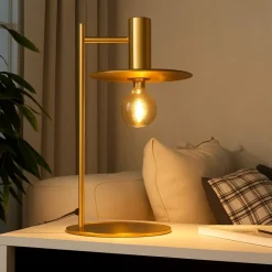 Escandell eglo lampada da tavolo oro design minimal