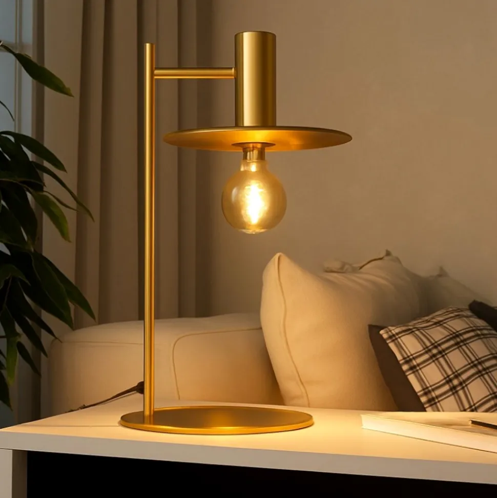 Escandell eglo lampada da tavolo oro design minimal