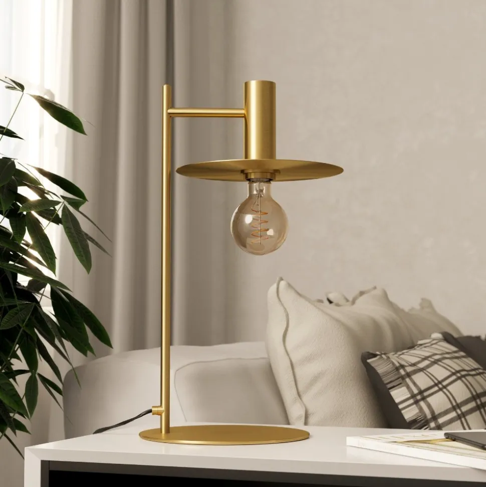 Escandell eglo lampada da tavolo oro design minimal