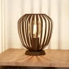 Espinal eglo lampada da tavolo marrone con illuminazione particolare