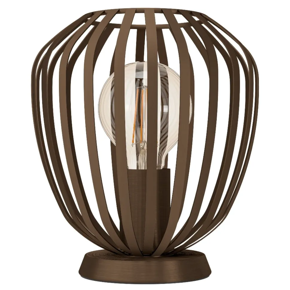 Espinal eglo lampada da tavolo marrone con illuminazione particolare