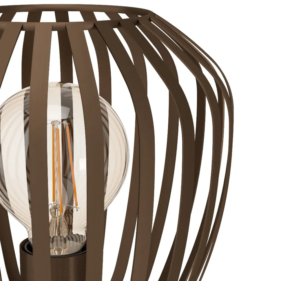 Espinal eglo lampada da tavolo marrone con illuminazione particolare