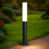 Etere pt lampione da giardino antracite led 10w 4000k ideal lux