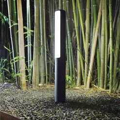 Etere pt lampione da giardino antracite led 10w 4000k ideal lux