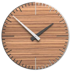 Exacto orologio da muro zingana e grigio in legno taglio laser