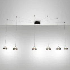 Fabas luce arabella fume lampadario a sospensioni per soggiorno