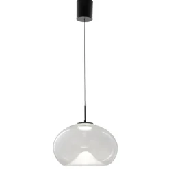 Fabas luce brena lampadario led in vetro saliscendi per cucina moderna