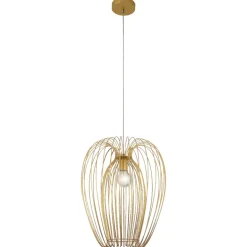 Fabas luce camp lampadario 40cm design moderno oro opaco