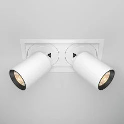 Faretti a cestello da incasso hidden bianco 2 luci led 20w 3000k 220v maytoni