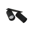 Faretti da incasso controsoffitto due luci nero cilindri orientabili gu10 220v