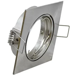 Faretti incasso per controsoffitti quadrato nickel orientabile