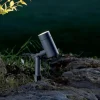 Faretto a picchetto per esterno gu10 led orientabile grigio ip54