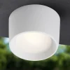 Faretto a soffitto da esterno pisa bianco tondo top light