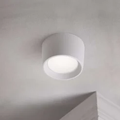 Faretto a soffitto da esterno pisa bianco tondo top light